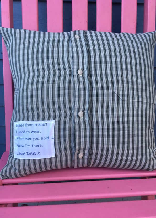 Memorial cushion for special gifts